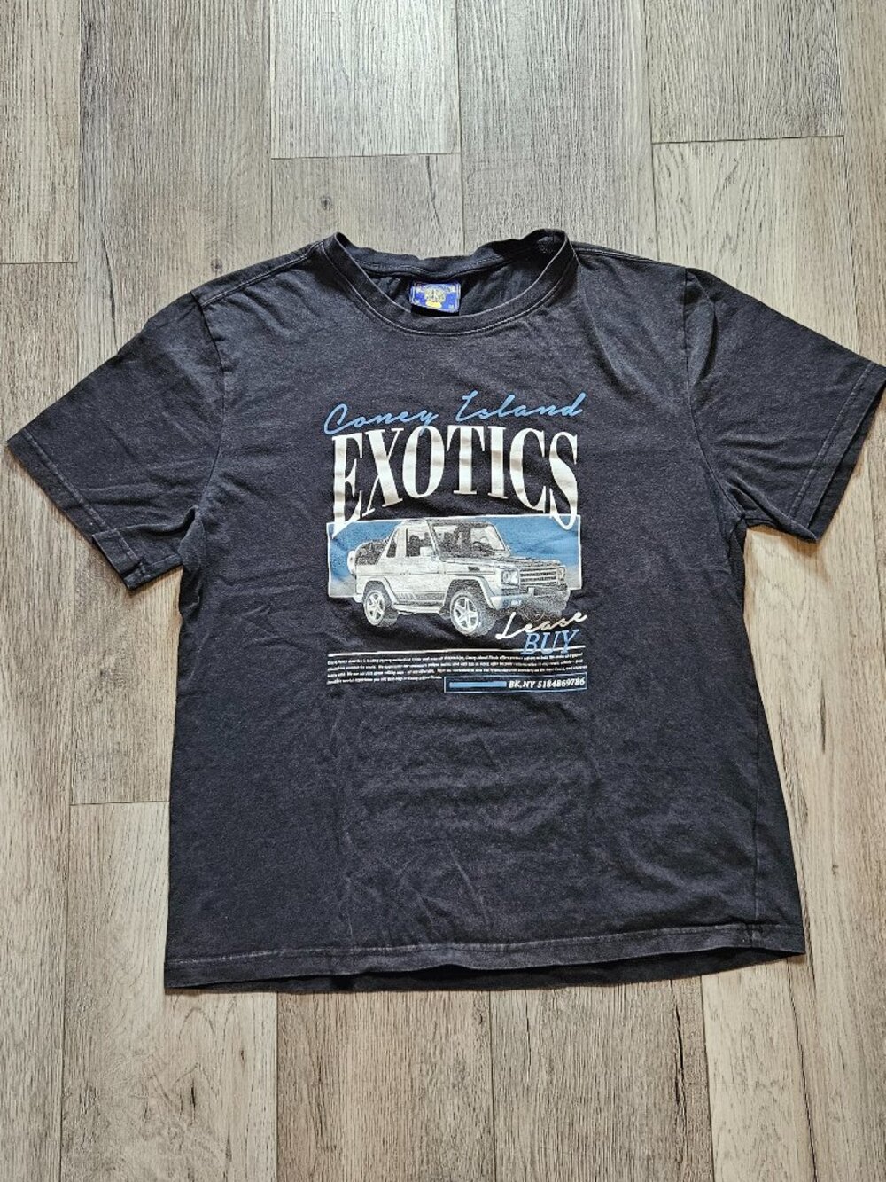 Coney Island Picnic Exotics G-Wagon‎ Graphic T-Shirt Faded Black Mens Medium